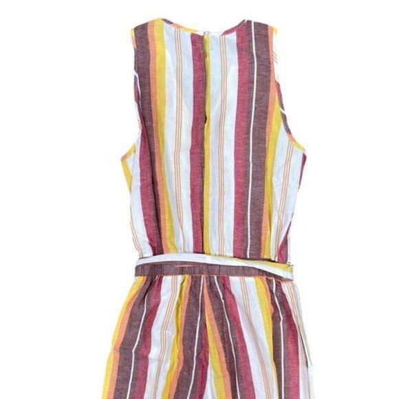 Anthropologie Drew Jumpsuit Pants Sleeveless StripedSize Medium - Picture 2 of 7